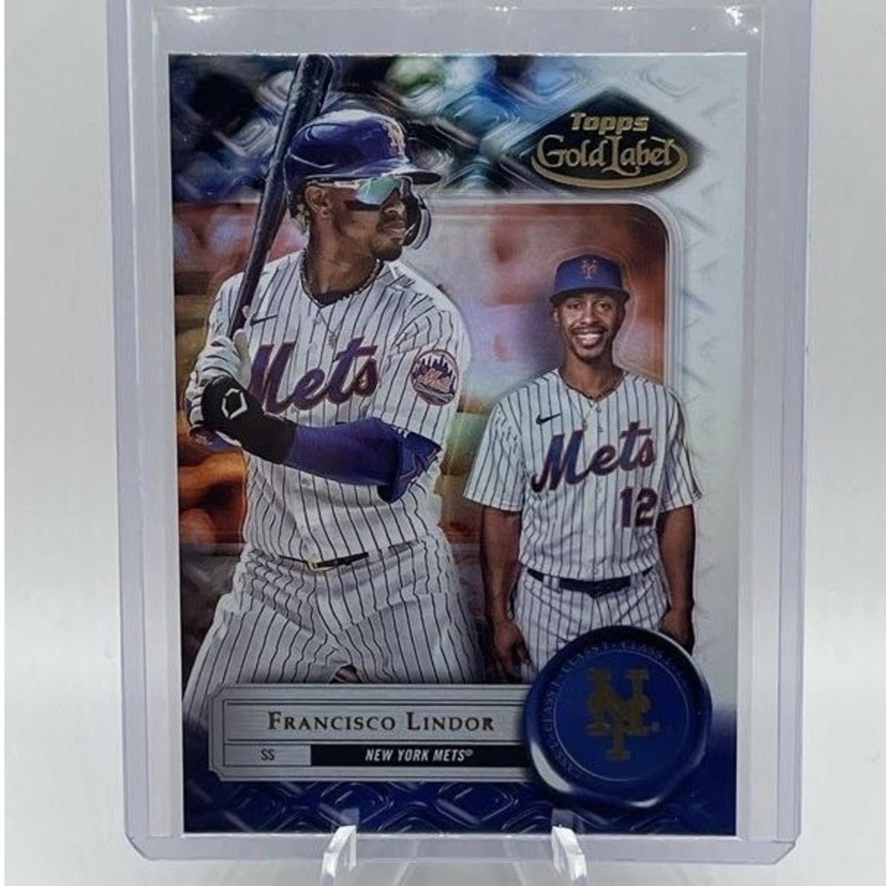 Francisco Lindor Class 1 2022 Topps Gold Label 88 MLB New York Mets